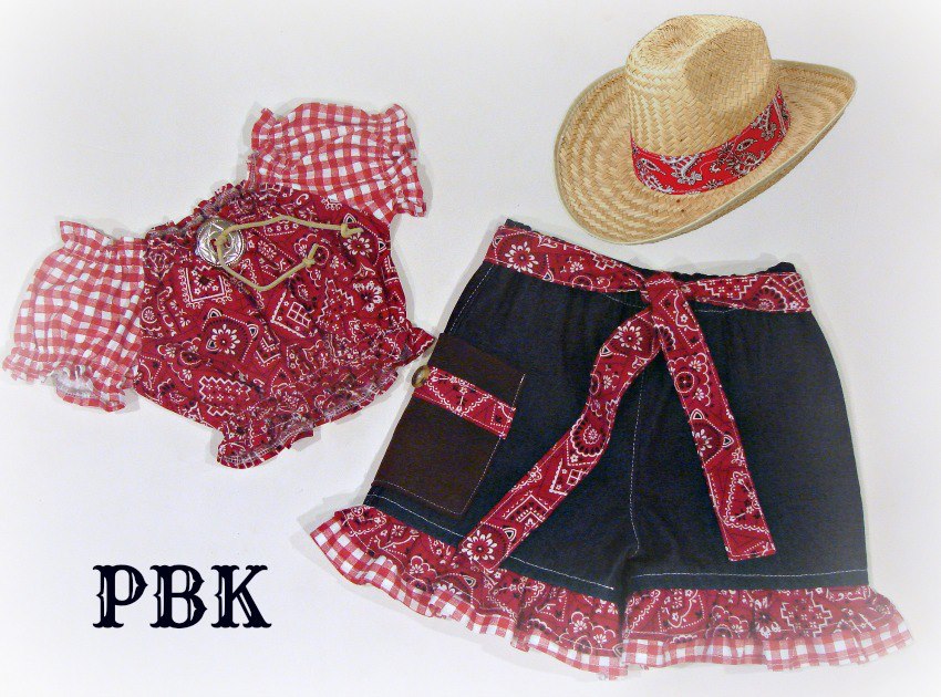 Western Rodeo Fun Short Set